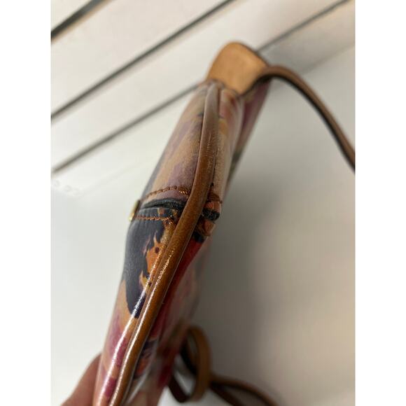 PATRICIA NASH LEATHER MULTI COLOR FLORAL WRITLET CROSSBODY BAG - Picture 14 of 16